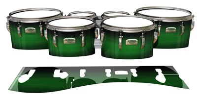 Yamaha 8200 Field Corps Tenor Drum Slips - Asparagus Stain Fade (Green)