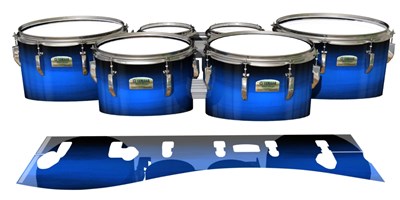 Yamaha 8200 Field Corps Tenor Drum Slips - Azure Stain Fade (Blue)