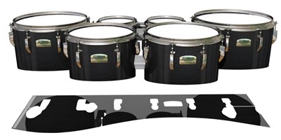 Yamaha 8200 Field Corps Tenor Drum Slips - - Dark Grey Stain (Neutral)