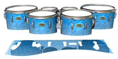 Yamaha 8200 Field Corps Tenor Drum Slips - Blue Ice (Blue)