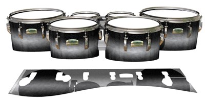 Yamaha 8200 Field Corps Tenor Drum Slips - Burnout Black (Neutral)