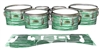 Yamaha 8200 Field Corps Tenor Drum Slips - Chaos Brush Strokes Green and White (Green)