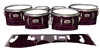 Yamaha 8200 Field Corps Tenor Drum Slips - Chaos Brush Strokes Maroon and Black (Red)