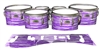 Yamaha 8200 Field Corps Tenor Drum Slips - Chaos Brush Strokes Purple and White (Purple)