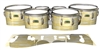 Yamaha 8200 Field Corps Tenor Drum Slips - Chaos Brush Strokes Yellow and White (Yellow)