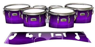 Yamaha 8200 Field Corps Tenor Drum Slips - Distant Galaxy Fade (Purple)