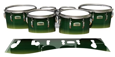 Yamaha 8200 Field Corps Tenor Drum Slips - Floridian Maple (Green) (Yellow)