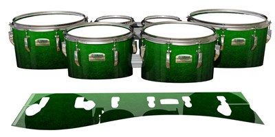 Yamaha 8200 Field Corps Tenor Drum Slips - Gametime Green (Green)