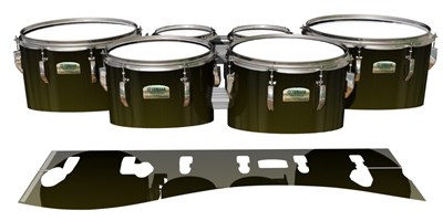 Yamaha 8200 Field Corps Tenor Drum Slips - Gold Carbon Fade (Yellow)