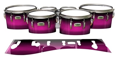 Yamaha 8200 Field Corps Tenor Drum Slips - Hot Pink Stain Fade (Pink)