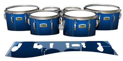 Yamaha 8200 Field Corps Tenor Drum Slips - Into The Deep (Blue)