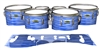 Yamaha 8200 Field Corps Tenor Drum Slips - Lateral Brush Strokes Blue and White (Blue)