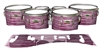 Yamaha 8200 Field Corps Tenor Drum Slips - Lateral Brush Strokes Maroon and White (Red)