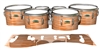 Yamaha 8200 Field Corps Tenor Drum Slips - Lateral Brush Strokes Orange and White (Orange)