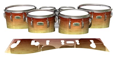 Yamaha 8200 Field Corps Tenor Drum Slips - Lion Red Stain (Red)