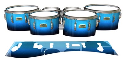 Yamaha 8200 Field Corps Tenor Drum Slips - Maldive Blue (Blue)