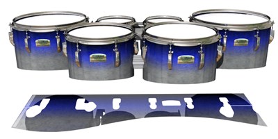 Yamaha 8200 Field Corps Tenor Drum Slips - Meteorite Fade (Blue)