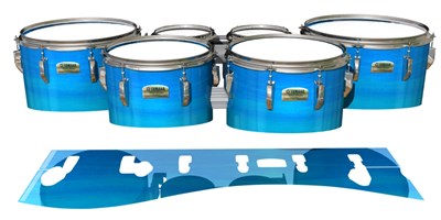 Yamaha 8200 Field Corps Tenor Drum Slips - Neptune Stain (Blue)