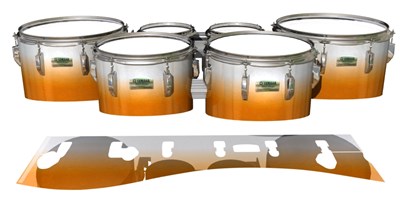 Yamaha 8200 Field Corps Tenor Drum Slips - Orange Sherbet (Orange)