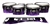 Yamaha 8200 Field Corps Tenor Drum Slips - Purple Flames (Themed)