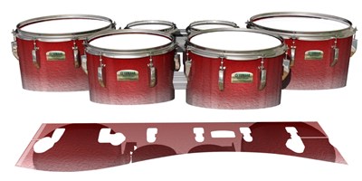 Yamaha 8200 Field Corps Tenor Drum Slips - Red Blizzard (Red)