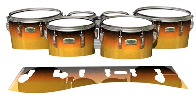 Yamaha 8200 Field Corps Tenor Drum Slips - Sahara Sun (Orange)