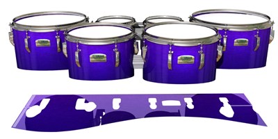 Yamaha 8200 Field Corps Tenor Drum Slips - Smokey Purple Grain (Purple)