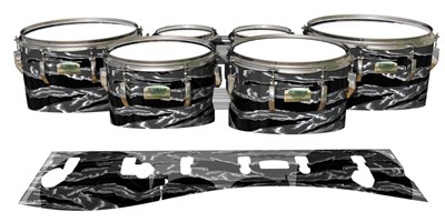 Yamaha 8200 Field Corps Tenor Drum Slips - Stealth Tiger Camouflage (Neutral)