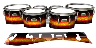 Yamaha 8200 Field Corps Tenor Drum Slips - Sunrock (Orange)