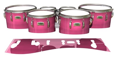 Yamaha 8200 Field Corps Tenor Drum Slips - Sunset Stain (Pink)