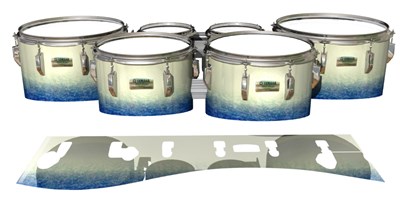 Yamaha 8200 Field Corps Tenor Drum Slips - Vanilla Beach (Blue)