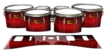Yamaha 8300 Field Corps Tenor Drum Slips - Active Red (Red)