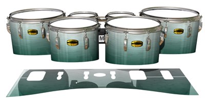 Yamaha 8300 Field Corps Tenor Drum Slips - Alpine Fade (Green)