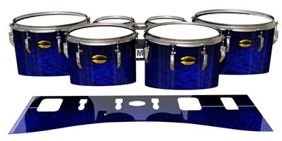 Yamaha 8300 Field Corps Tenor Drum Slips - Andromeda Blue Rosewood (Blue)