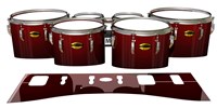 Yamaha 8300 Field Corps Tenor Drum Slips - Apple Maple Fade (Red)
