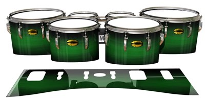 Yamaha 8300 Field Corps Tenor Drum Slips - Asparagus Stain Fade (Green)