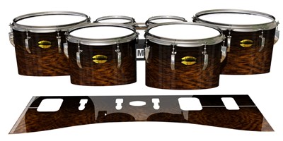 Yamaha 8300 Field Corps Tenor Drum Slips - Caramel Rosewood (Neutral)