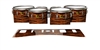 Yamaha 8300 Field Corps Tenor Drum Slips - Chaos Brush Strokes Orange and Black (Orange)