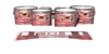 Yamaha 8300 Field Corps Tenor Drum Slips - Chaos Brush Strokes Red and White (Red)