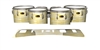 Yamaha 8300 Field Corps Tenor Drum Slips - Chaos Brush Strokes Yellow and White (Yellow)