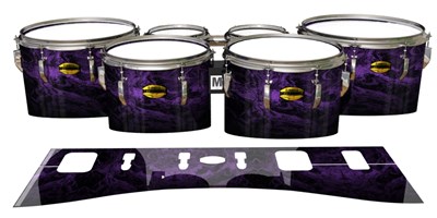 Yamaha 8300 Field Corps Tenor Drum Slips - Coast GEO Marble Fade (Purple)