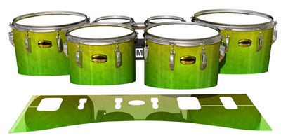 Yamaha 8300 Field Corps Tenor Drum Slips - Cool Lemon Lime (Green)