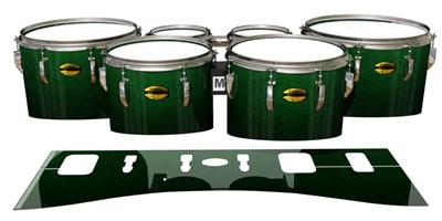 Yamaha 8300 Field Corps Tenor Drum Slips - Deep Bamboo (Green)