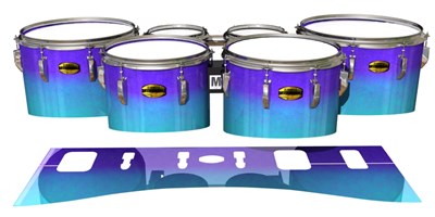 Yamaha 8300 Field Corps Tenor Drum Slips - Dejavu (Blue)