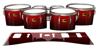 Yamaha 8300 Field Corps Tenor Drum Slips - Dragon Red (Red)