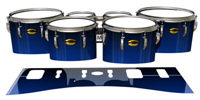 Yamaha 8300 Field Corps Tenor Drum Slips - Fathom Blue Stain (Blue)