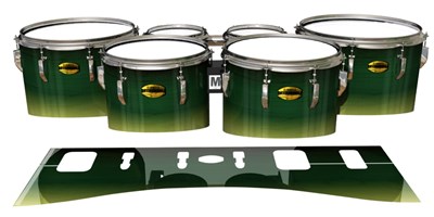 Yamaha 8300 Field Corps Tenor Drum Slips - Floridian Maple (Green) (Yellow)