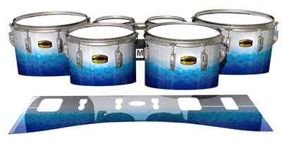 Yamaha 8300 Field Corps Tenor Drum Slips - Glacier Blue (Blue)