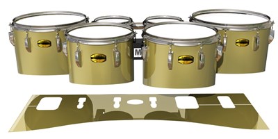Yamaha 8300 Field Corps Tenor Drum Slips - Gold Chrome