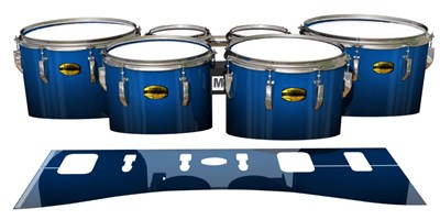 Yamaha 8300 Field Corps Tenor Drum Slips - Into The Deep (Blue)